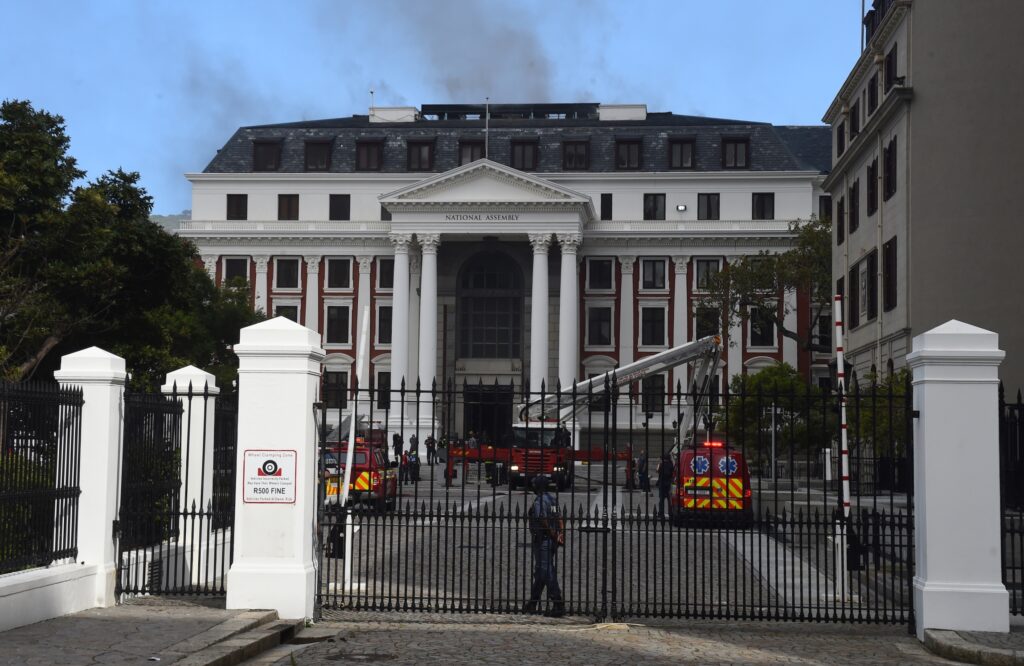 Hawks gain access to parliament fire scene
